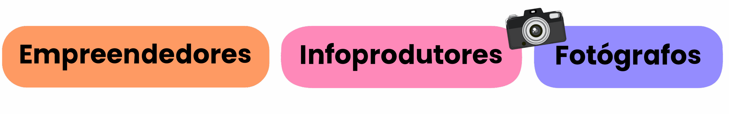 Setores que Atuamos Emprededores, infroprodutos, fotografos