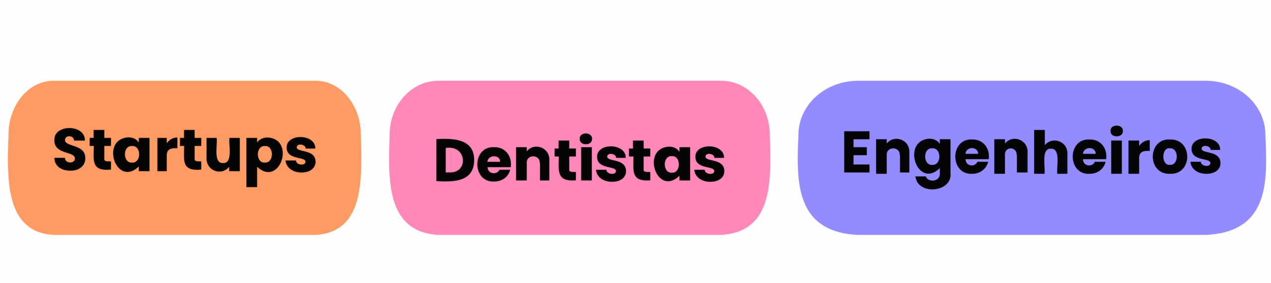 Setores que Atuamos startups, dentistas, engenheiros